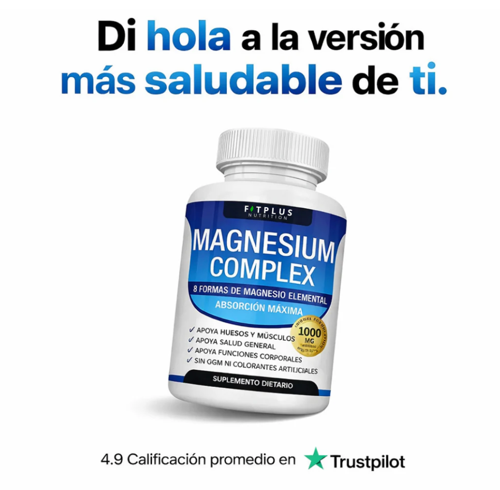 Toplux Magnesium Complex 8 Essential Magnesium Supplement 1000mg