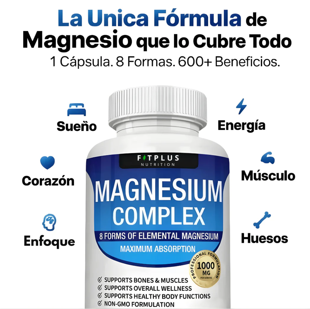 Toplux Magnesium Complex 8 Essential Magnesium Supplement 1000mg